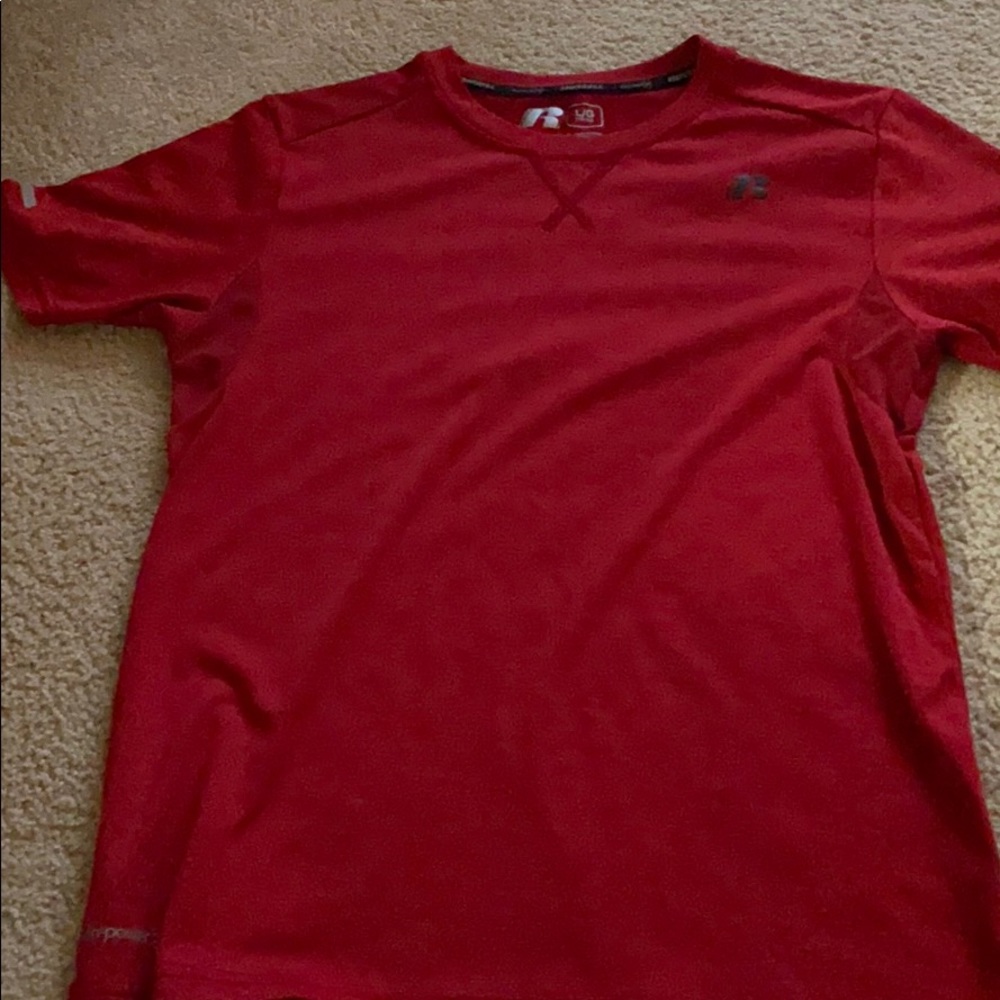 Russel boys dri fit T-shirt size Large NWOT